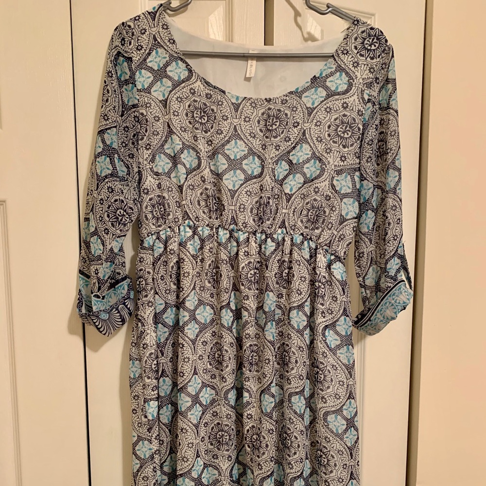 3/4 sleeve knee length Maternity Dress